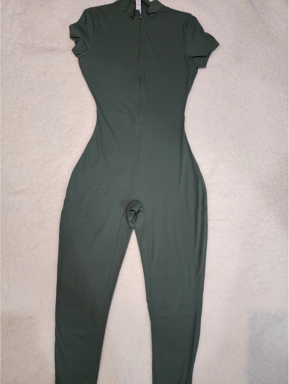 Jumpsuit Zip Up Bodysuits Workout Romper Unitards Bodycon Sexy One Piece